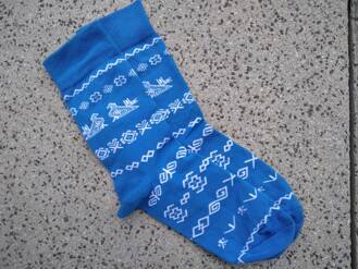 Folklore Socken, Blau Cicmany